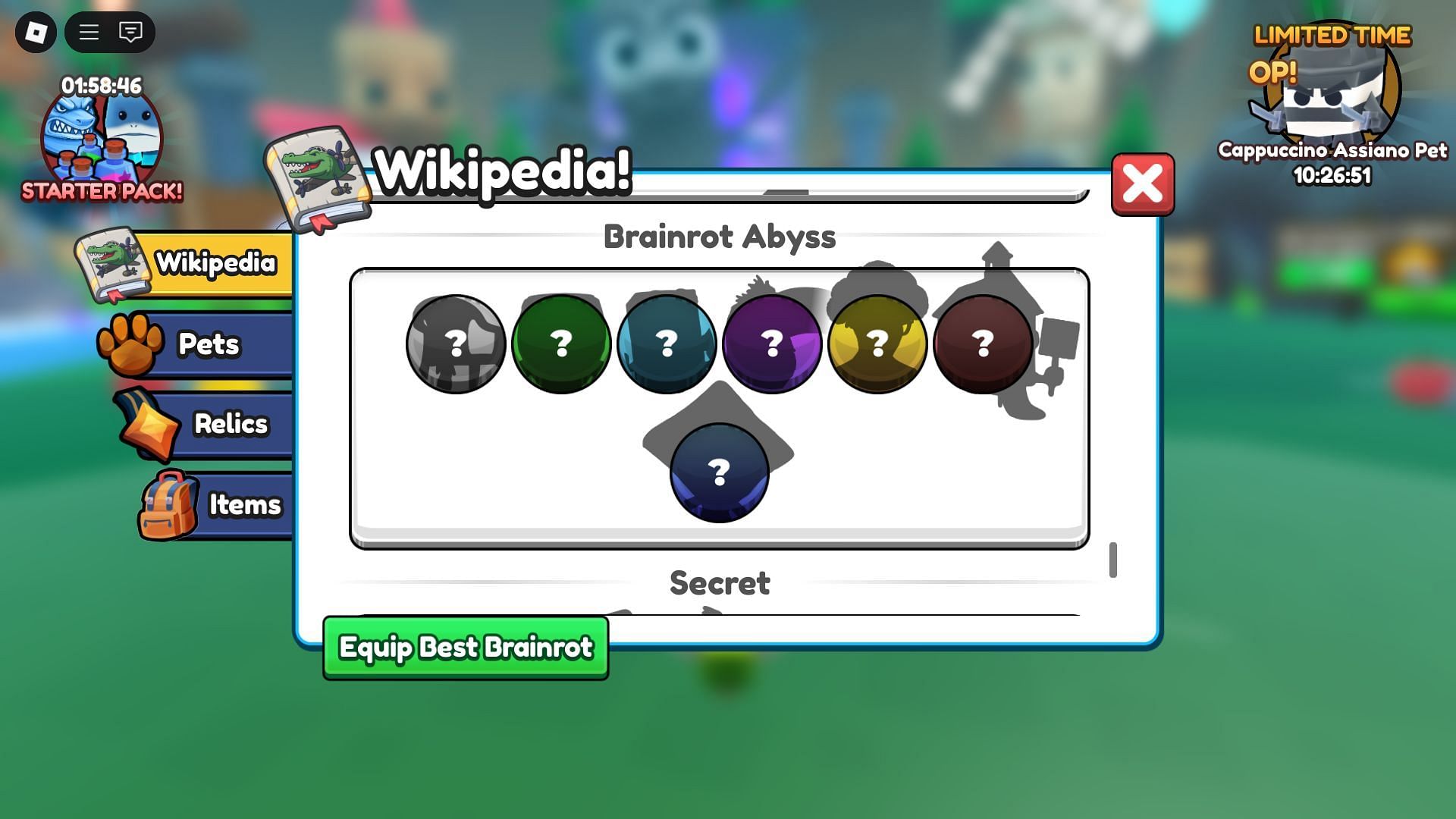 The Abyss Skins in Brainrot Evolution (Image via Roblox)